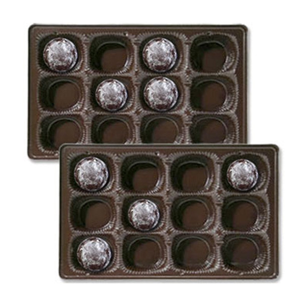 1 lb. Plastic Tray 12 cavities, mints, creams