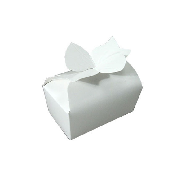 Large White Bow Favor Boxes