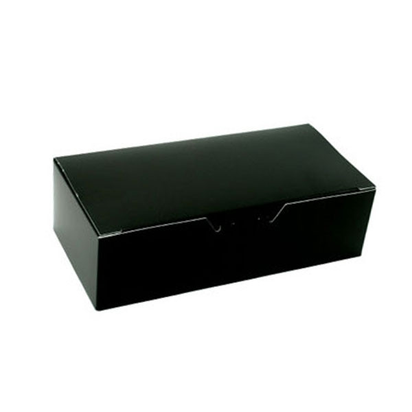 1 lb. Black Rectangle-Fudge Boxes