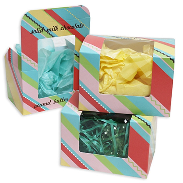 1/2 lb. Easter Stripe Egg Boxes