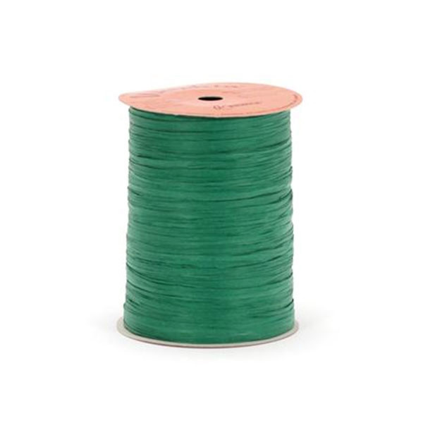 Emerald Green Paper Raffia Ribbon