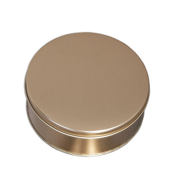 8-1/8" Round Gold Tins