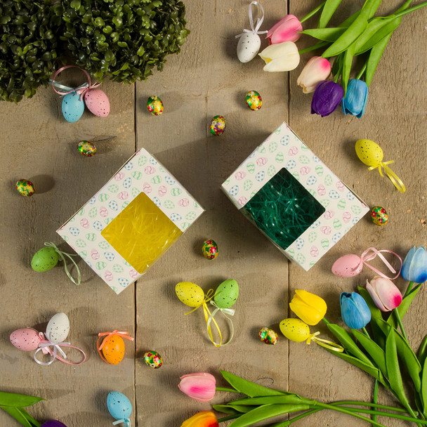MADE IN USA - 50 Boxes - 1 lb. Foil Eggs - Egg Boxes