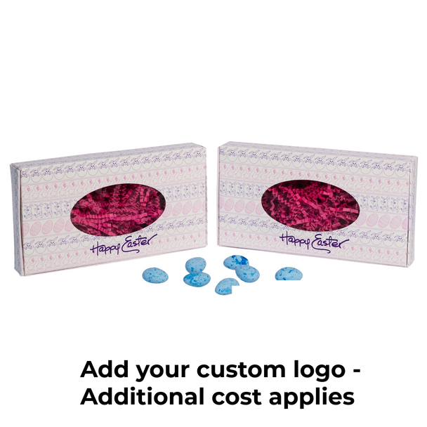 MADE IN USA - 50 Boxes 1/2 lb. Candy & Fudge Boxes Bunnies/Chicks with Oval Window