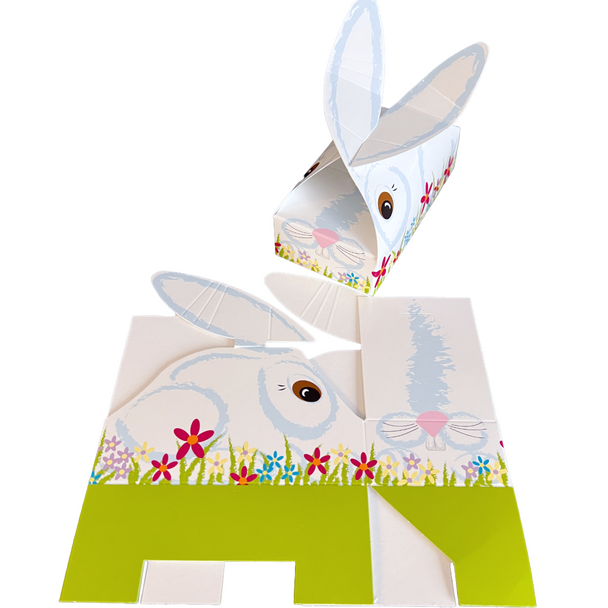Made in & Ships from USA - 50 Boxes 1/4 lb. Bunny Buddy Easter Candy Boxes - 4-1/2" x 2-5/16" x 1-1/8"