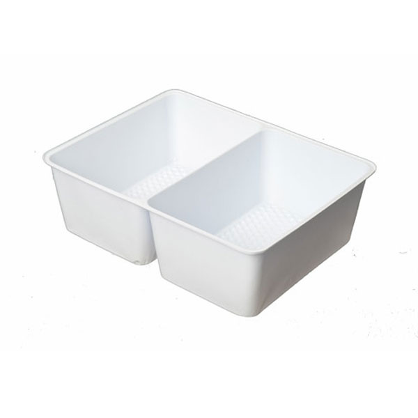 MADE IN USA - 72 Inserts - 2 Cavity Tin Insert for 4RECS Rectangle Tins