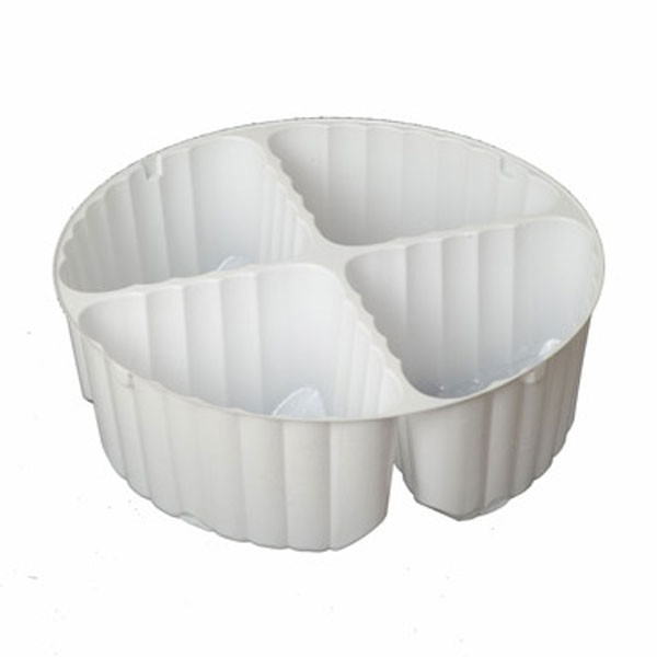 MADE IN USA - 72 Inserts - 4 Cavity Tin Insert for 5C Round Tins