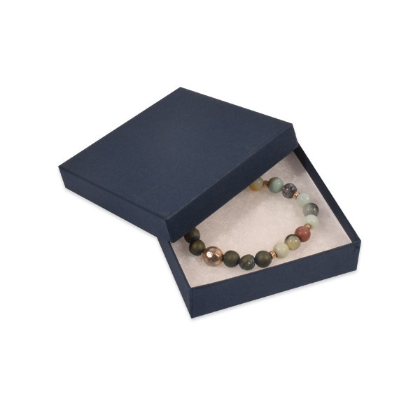 Navy Blue Kraft Jewelry Boxes