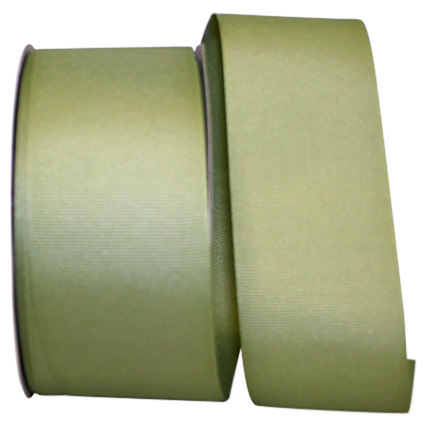 2-1/4" Grosgrain Ribbon - Spring Moss - 50 Yards/Roll - Ships from NY, USA