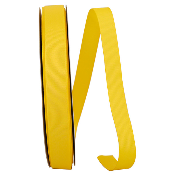 7/8" Grosgrain Ribbon - Maize - 100 Yards/Roll