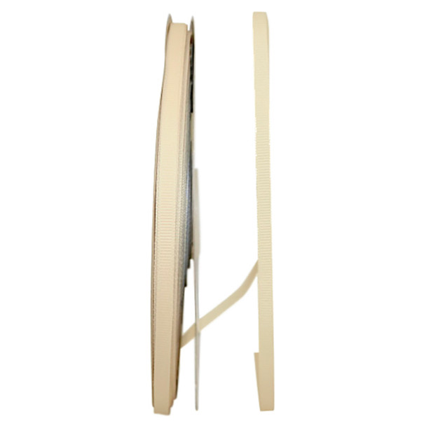 100 Yards - 1/4" Cream Grosgrain Ribbon - Ships from NY, USA