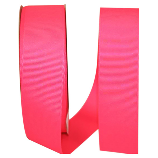 1-1/2" Grosgrain Ribbon - Neon Pink - 50 Yards/Roll - Ships from NY, USA