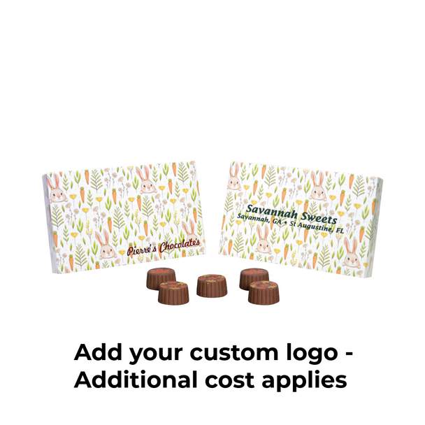 MADE IN USA - 50 Covers - 1/2 lb. Candy Box Covers - Bunnies & Carrots - 7-1/8" x 4-1/2" x 1-1/8"