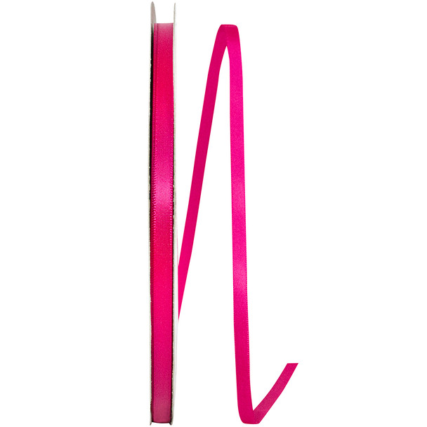 100 Yards 1/4" Azalea - Single Face Satin Ribbon - Ships from NY, USA