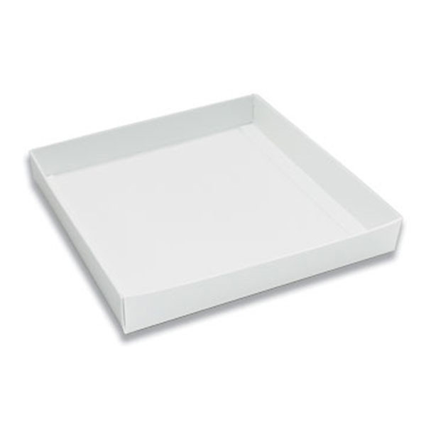 16 oz. Square White Chocolate Box Bases