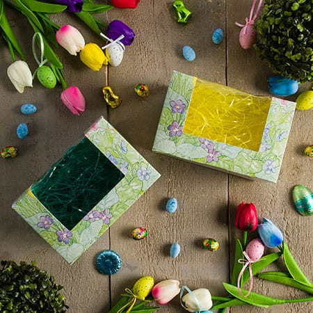 CLEARANCE - MADE IN USA - 50 Boxes - 3 lb. Easter Garden - Egg Boxes