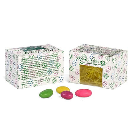 CLEARANCE - MADE IN USA  - 50 Boxes - 1/4 lb. Foil Eggs - Egg Boxes 3-5/8" x 2-3/8" x 2-3/8"