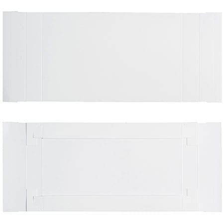 CLEARANCE - MADE IN USA - 50 Covers - 1 lb. Candy-Chocolate Box Covers - White