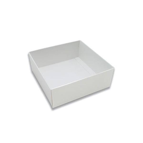 Box Bases - 8 oz. White Square 2 Layer
