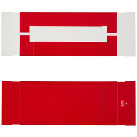 CLEARANCE - MADE IN USA - 50 2 Layer Covers - 2 lb. Candy-Chocolate Box Covers - Red