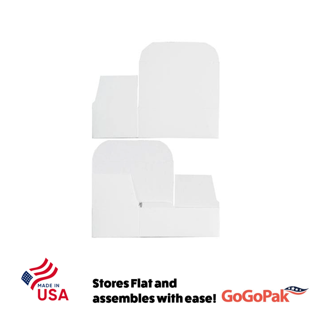 MADE IN USA - 50 Boxes - Mini Favor Boxes - 2 Truffle - White