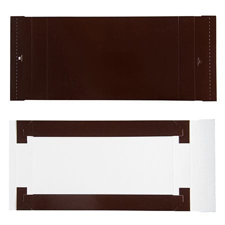 CLEARANCE - MADE IN USA - 50 Covers - 1 lb. Candy-Chocolate Box Covers - Brown