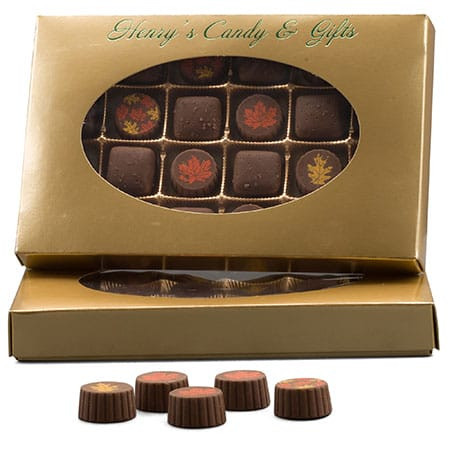 CLEARANCE MADE IN USA - 50 Covers - 1 lb. Candy-Chocolate Box Covers - Gold & Oval Window
