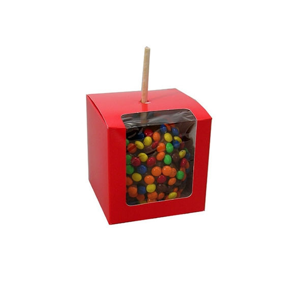 Red Candy Apple Boxes with Window