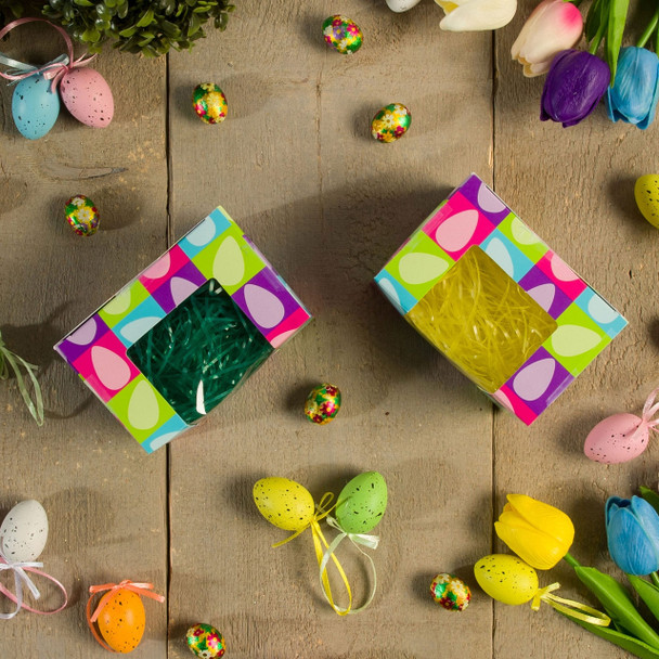 CLEARANCE - MADE IN USA - 50 Boxes -  1/2 lb. Bright Eggs - Egg Boxes
