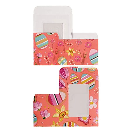CLEARANCE - MADE IN USA  - 50 Boxes - 1/4 lb. Coral Easter - Egg Boxes 3-5/8" x 2-3/8" x 2-3/8"
