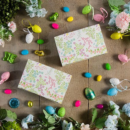 CLEARANCE-MADE IN USA - 50 Boxes - 1-1/2 lb. Candy & Fudge Boxes - Garden 7" x 4-1/2" x 2"