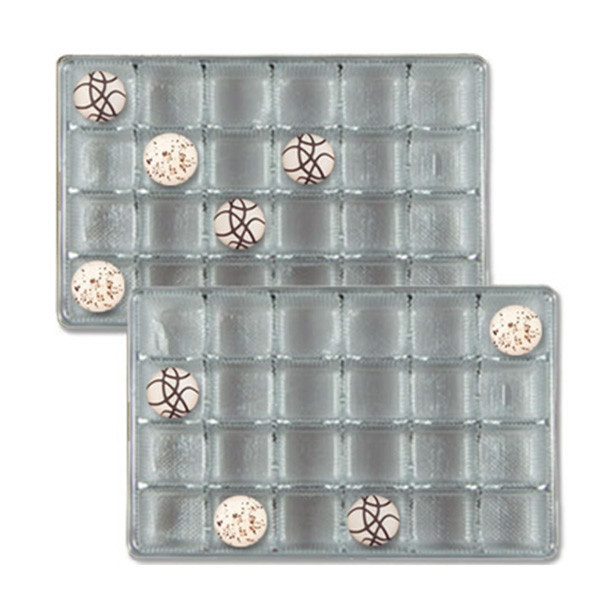1 lb. Silver Plastic Tray 24 cavities
