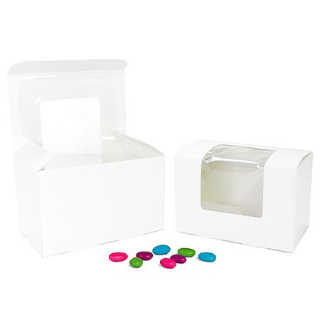 CLEARANCE-MADE IN USA  - 50 Boxes - 1/4 lb. White-Easter Egg Boxes 3-5/8" x 2-3/8" x 2-3/8"