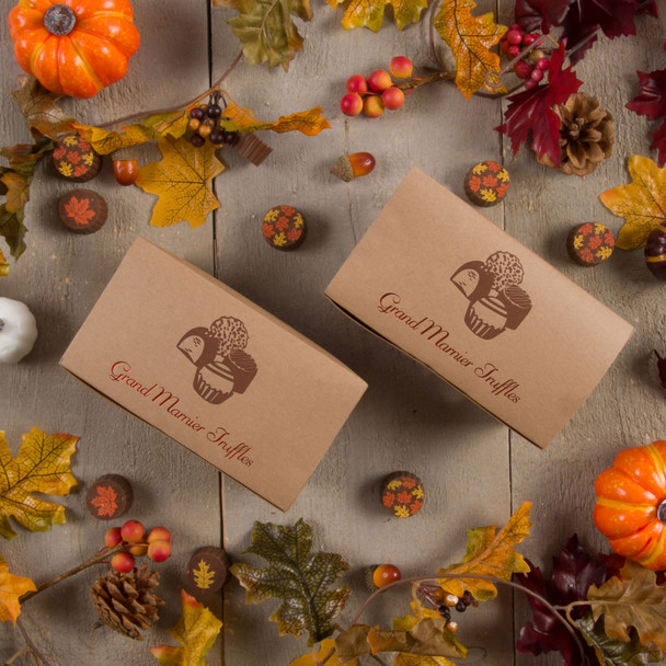 MADE IN USA - 50 Boxes - 1/2 lb. Kraft Ballotin Boxes