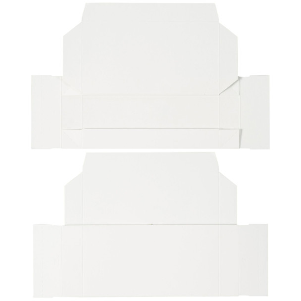 MADE IN USA - 50 Boxes 1/2 lb. White Candy Boxes  7-1/2" x 4" x 1-1/8"