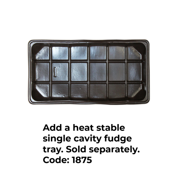 MADE IN USA - 50 Boxes 1/2 lb. White Candy Boxes - Oval Window 7-1/2" x 4" x 1-1/8"