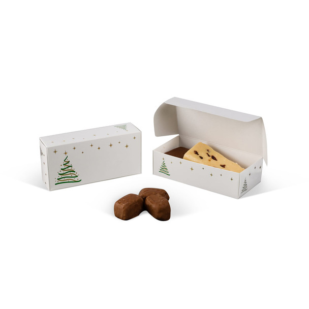 MADE IN USA - 250 Boxes - 1 lb. Candy & Fudge Boxes - Christmas Trees