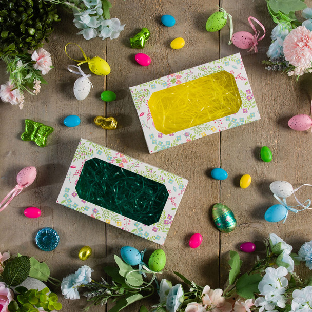 MADE IN USA - 50 Boxes Small Grease Resistant Cookie/Bakery Boxes - Garden with Window