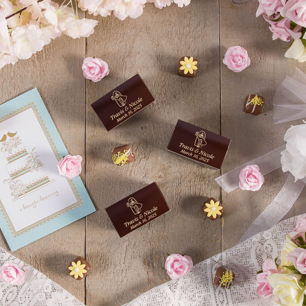 MADE IN USA - 50 Boxes - 2 oz. Brown Ballotin Boxes