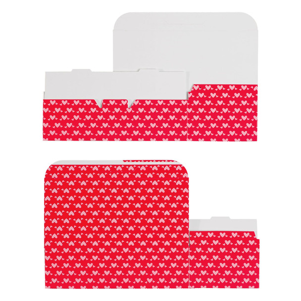 MADE IN USA - 50 Boxes - 1 lb. Candy & Fudge Boxes - Little Hearts