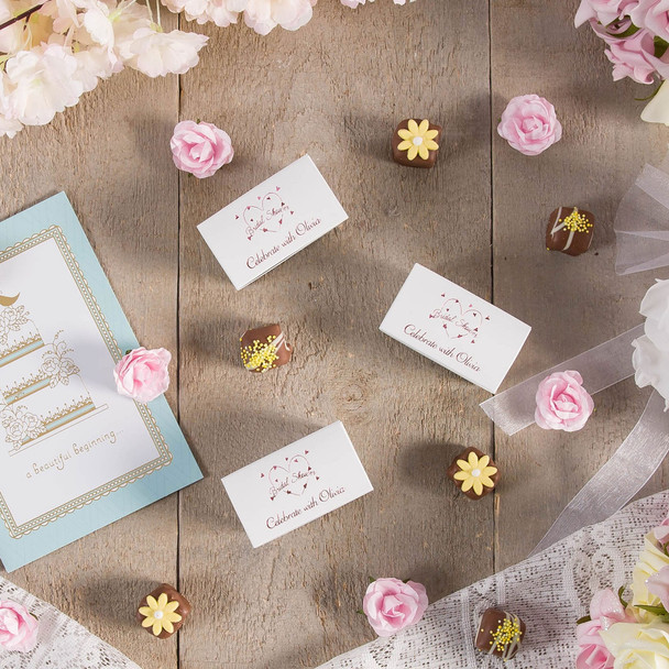 MADE IN USA - 50 Boxes - 2 oz. White Ballotin Boxes