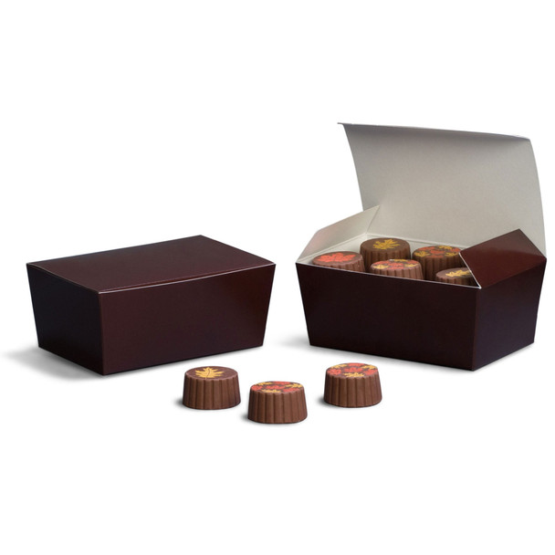 MADE IN USA - 50 Boxes - 1/4 lb. Brown Ballotin Boxes 4-3/16" x 2-5/8" x 1-7/8"