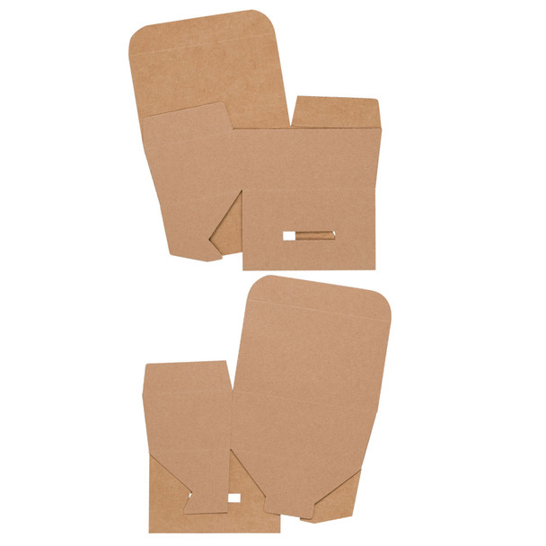 MADE IN USA - 50 Boxes - 1/4 lb. Kraft Ballotin Boxes 4-3/16" x 2-5/8" x 1-7/8"