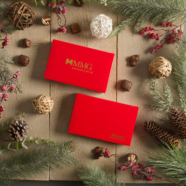 MADE IN USA - 50 Covers - 1/2 lb. Candy Box Covers - Red - 7-1/8" x 4-1/2" x 1-1/8"