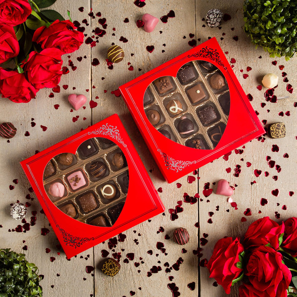 MADE IN USA - 50 Covers - 16 oz. Candy Box Covers - Silver Scroll with Window - 7-3/4" x 7-3/4" x 1-1/8"