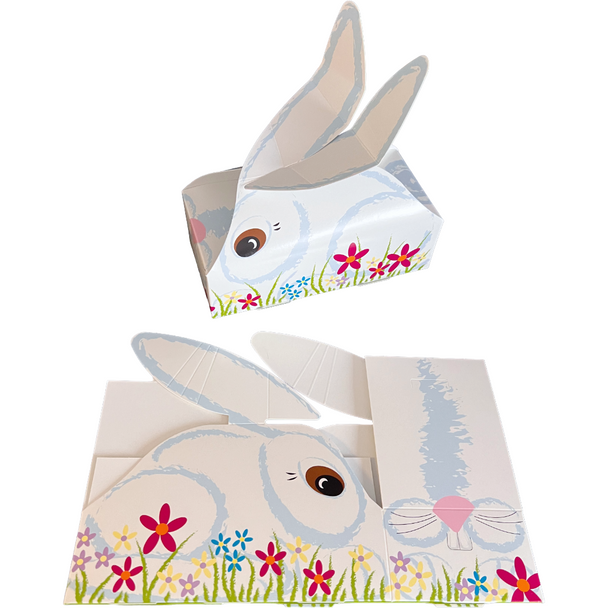 MADE IN USA - 50 Boxes - 1 lb. Bunny Buddy Easter Candy Boxes - 7" x 3-3/8" x 2"
