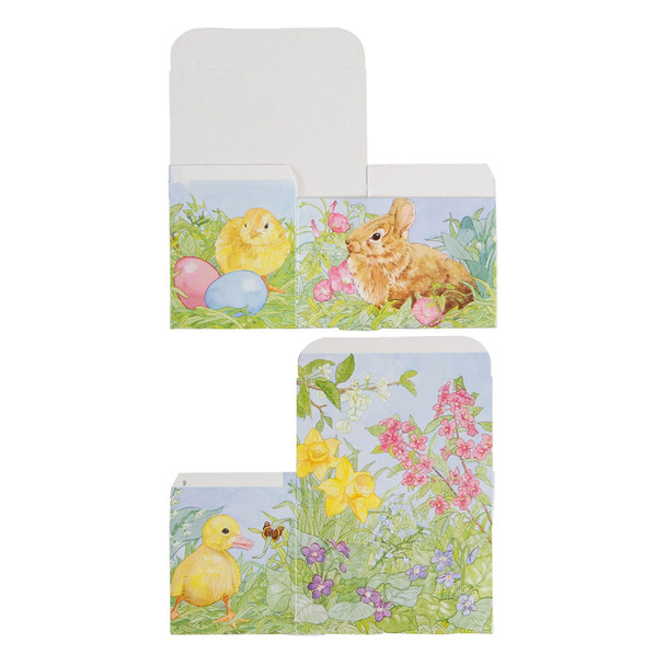 MADE IN USA  - 50 Boxes - 1/4 lb. Easter Garden  (No Window) - Egg Boxes 3-5/8" x 2-3/8" x 2-3/8"