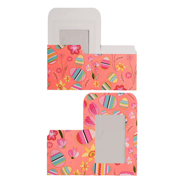 Made in USA - 250 Boxes 1/2 lb. Coral Easter - Egg Boxes 4-5/8" x 3-1/8" x 3-1/8"