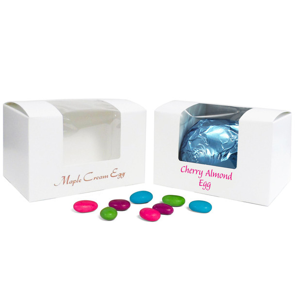 MADE IN USA - 250 Boxes - 1 lb. White-Easter Egg Boxes