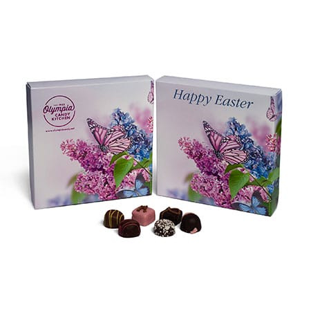 MADE IN USA - 50 Covers - 16 oz. Candy Box Covers - Butterfly & Flowers - 7-3/4" x 7-3/4" x 1-1/8"